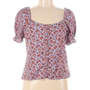 Madewell Short Sleeve Floral Top NWT